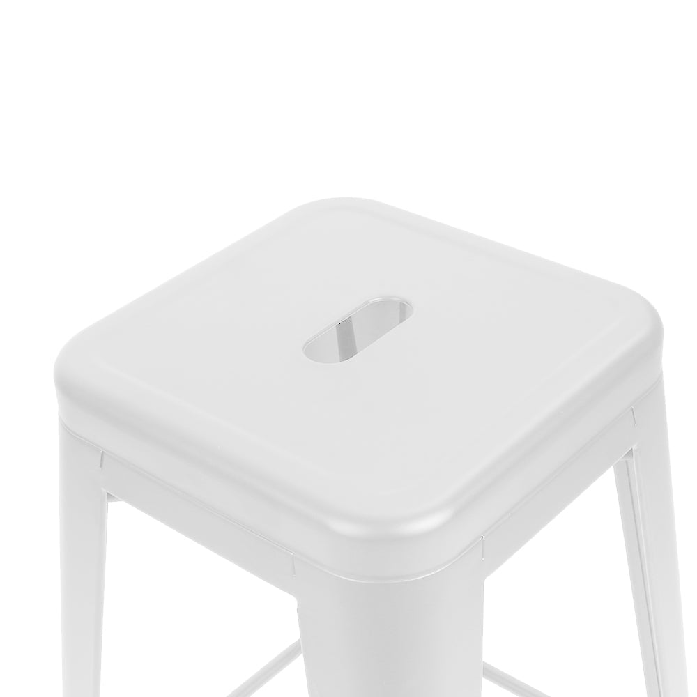 30” Pub-Height Bar Stool  Indoor and Outdoor Square Seat Set of 4