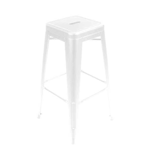 30” Pub-Height Bar Stool  Indoor and Outdoor Square Seat Set of 4