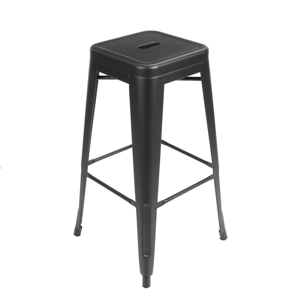 30” Pub-Height Bar Stool  Indoor and Outdoor Square Seat Set of 4