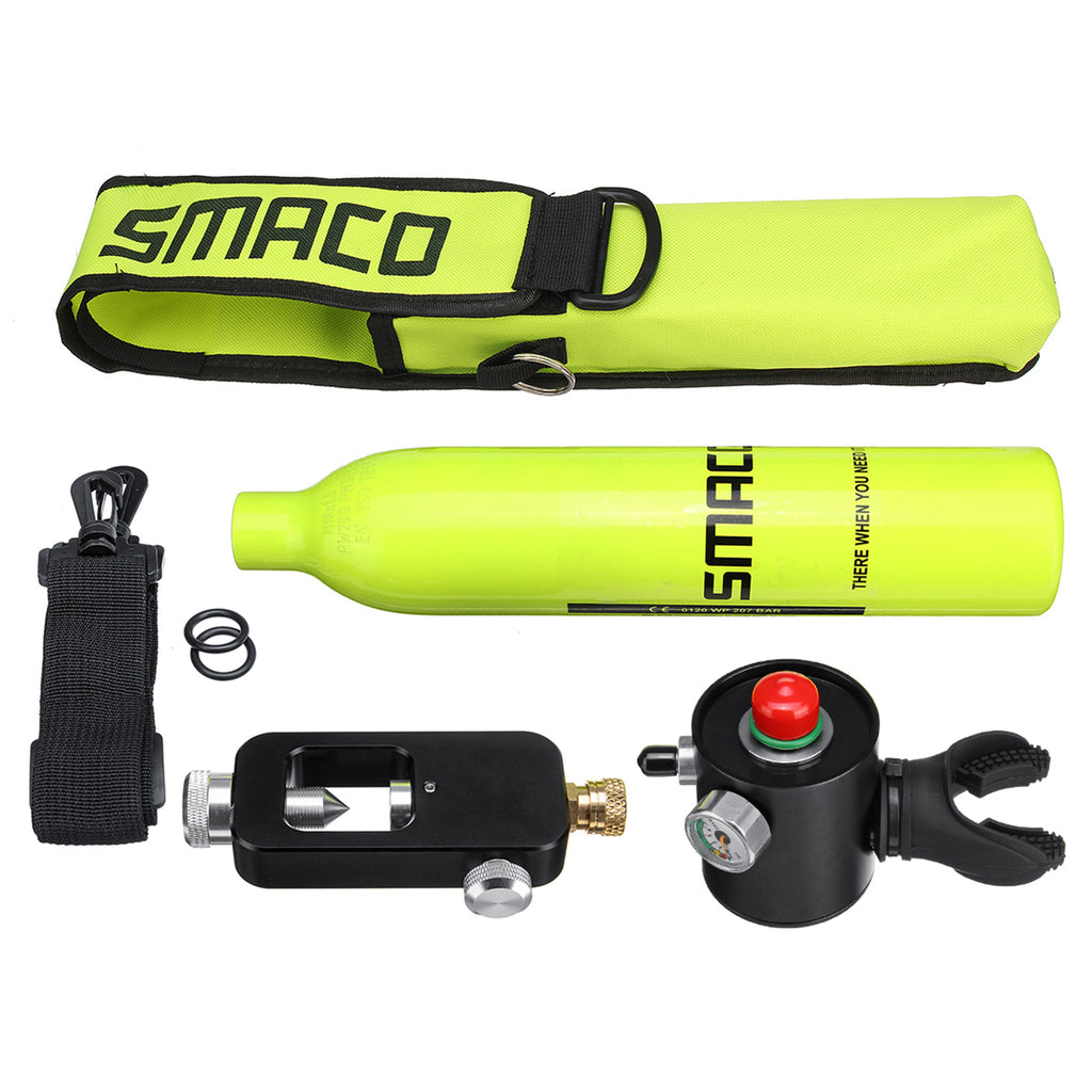 Scuba Oxygen Cylinder Underwater Diving Set Air Oxygen Tank W/ Adapter