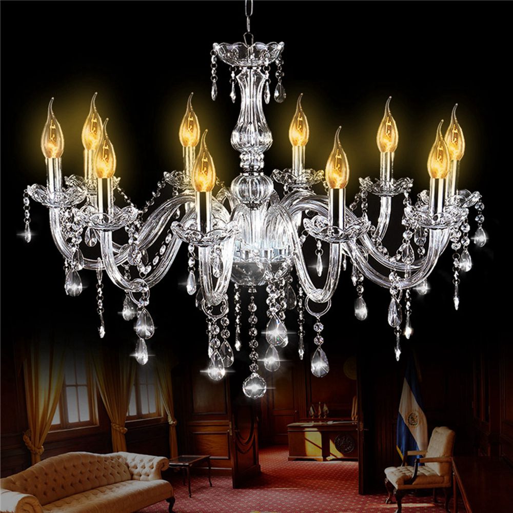 Crystal Chandelier Modern Large Foyer Light