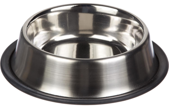 Stainless Steel Non Skid Pet Dog Puppy Cat No Tip Bowl Dish