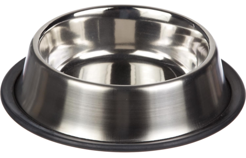Stainless Steel Non Skid Pet Dog Puppy Cat No Tip Bowl Dish
